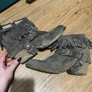 All Saints Grey booties